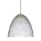 Besa Lighting Sasha Cord Pendant, Carrera, Satin Nickel Finish, 1x9W LED 1BT-757219-LED-SN - alternate 1